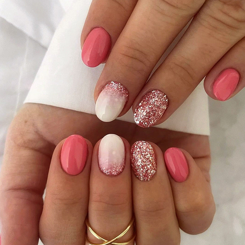Glittering Press-On Nail Art Set Kalsten