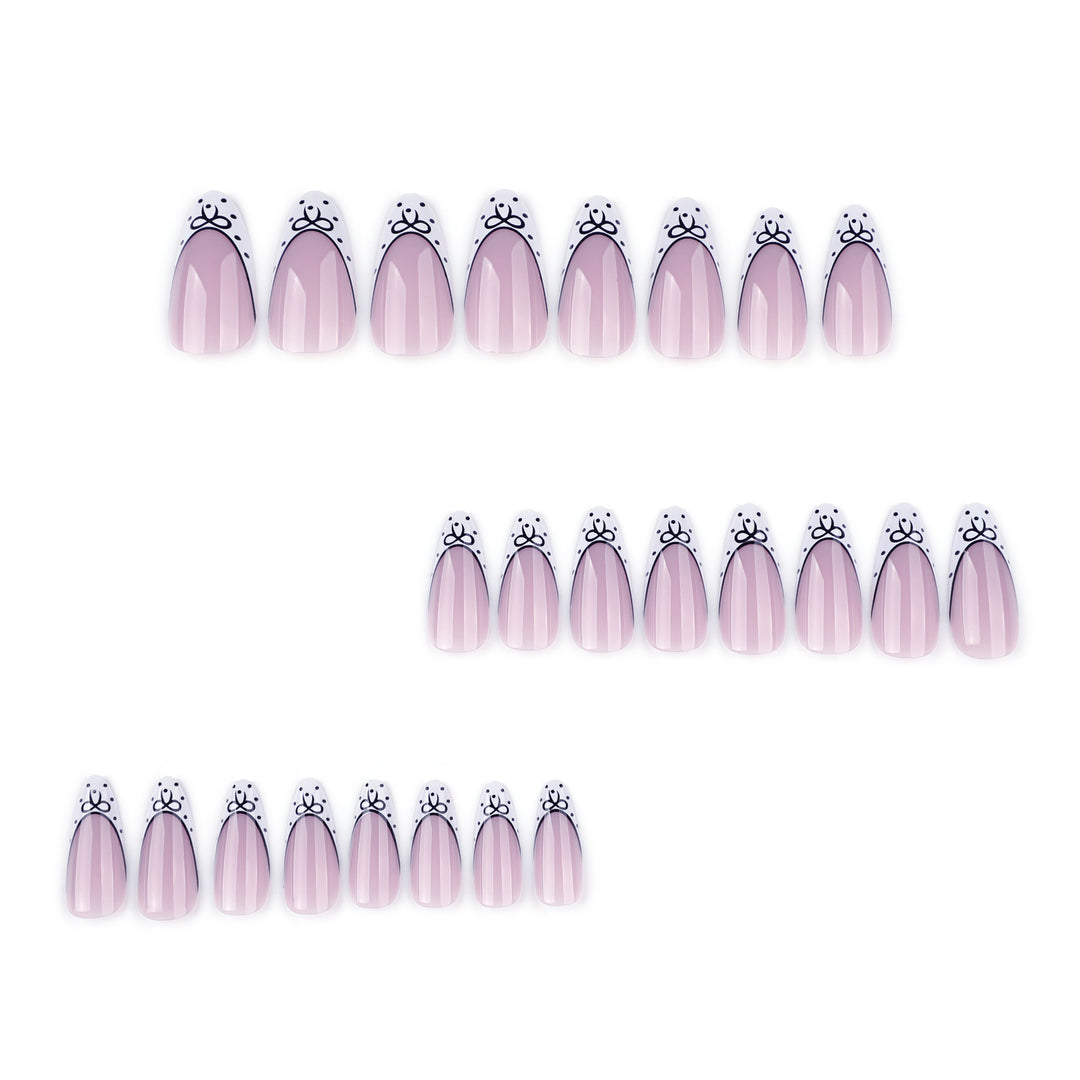 Artistic Stiletto Nails with Elegant Floral Design Kalsten