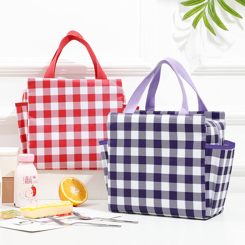 Insulated Multi-Pocket Lunch Tote