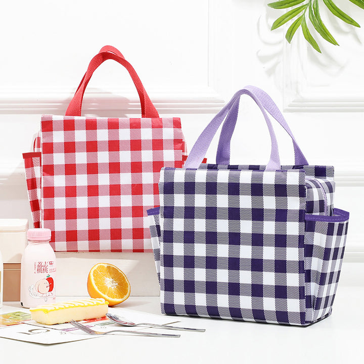 Insulated Multi-Pocket Lunch Tote
