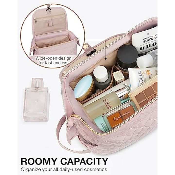 Elegant Cosmetic Organizer Bag with Inserted Compartment System Kalsten