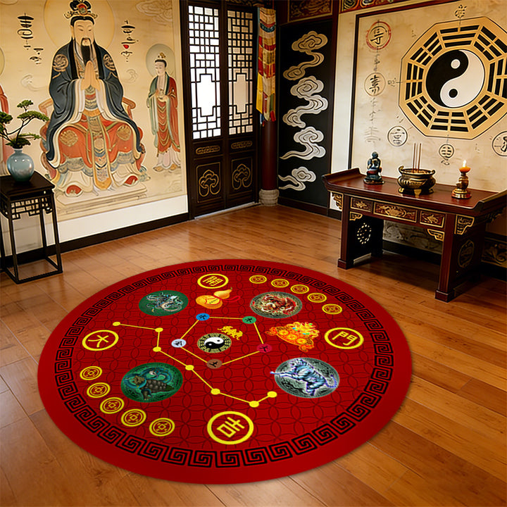 Round Feng Shui Area Rug