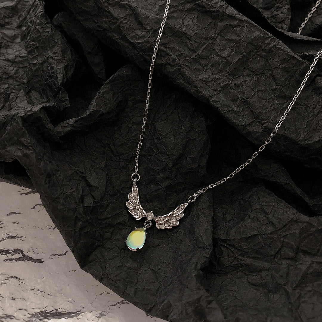 Elegant Winged Pendant Necklace Kalsten