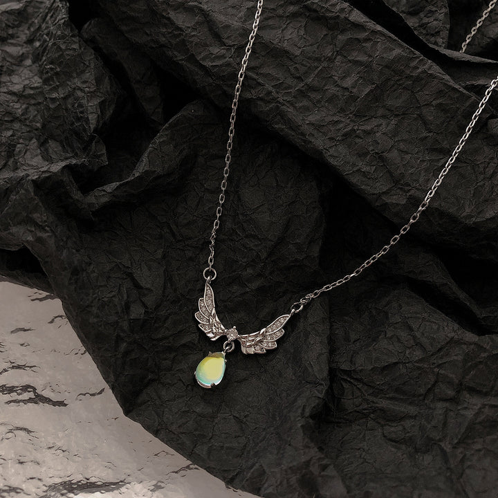 Elegant Winged Pendant Necklace Kalsten