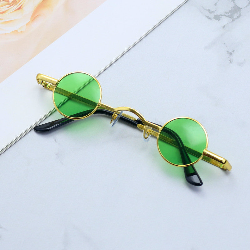 Retro-Inspired Round Metal Frame Sunglasses Kalsten