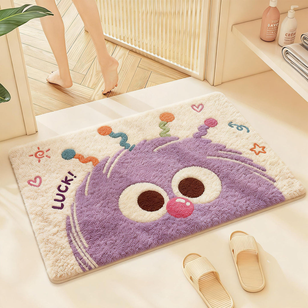Cute Cat-Themed Bath Mat
