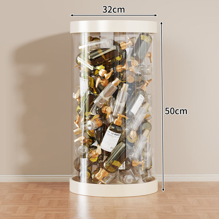Tall Clear Acrylic Vertical Display Cylinder for Mini Perfume & Sample Bottle Collection