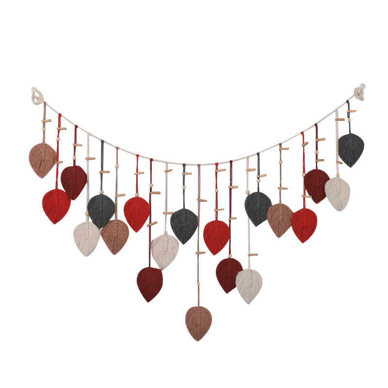 Macrame Wall Decor with Leaf Design Kalsten