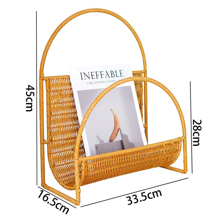 Stylish Woven Magazine Rack Kalsten