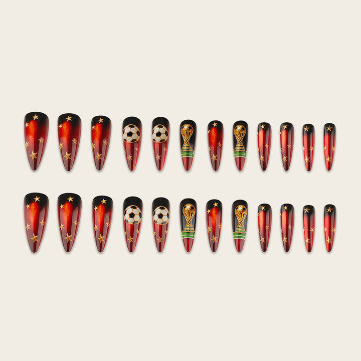 Football Inspired Nail Art Kalsten