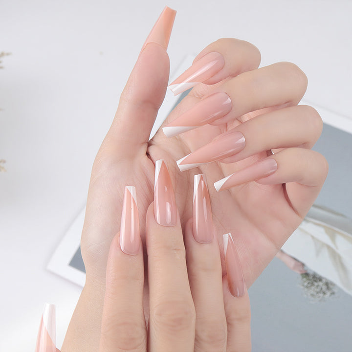 Elegant Glossy Stiletto Nail Extensions Kalsten