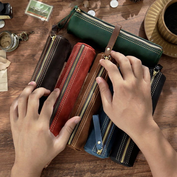 Stylish Leather Pencil Case