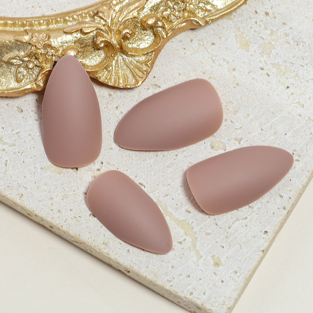 Matte Almond-Shaped Press-On Nail Tips Kalsten