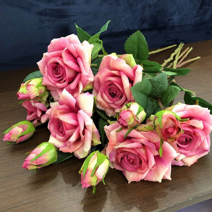 Realistic Artificial Rose Floral Arrangement