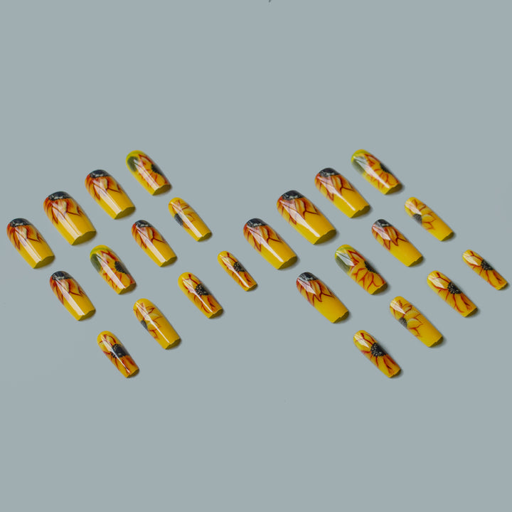 Artistic Sunflower Acrylic Nail Art Kit