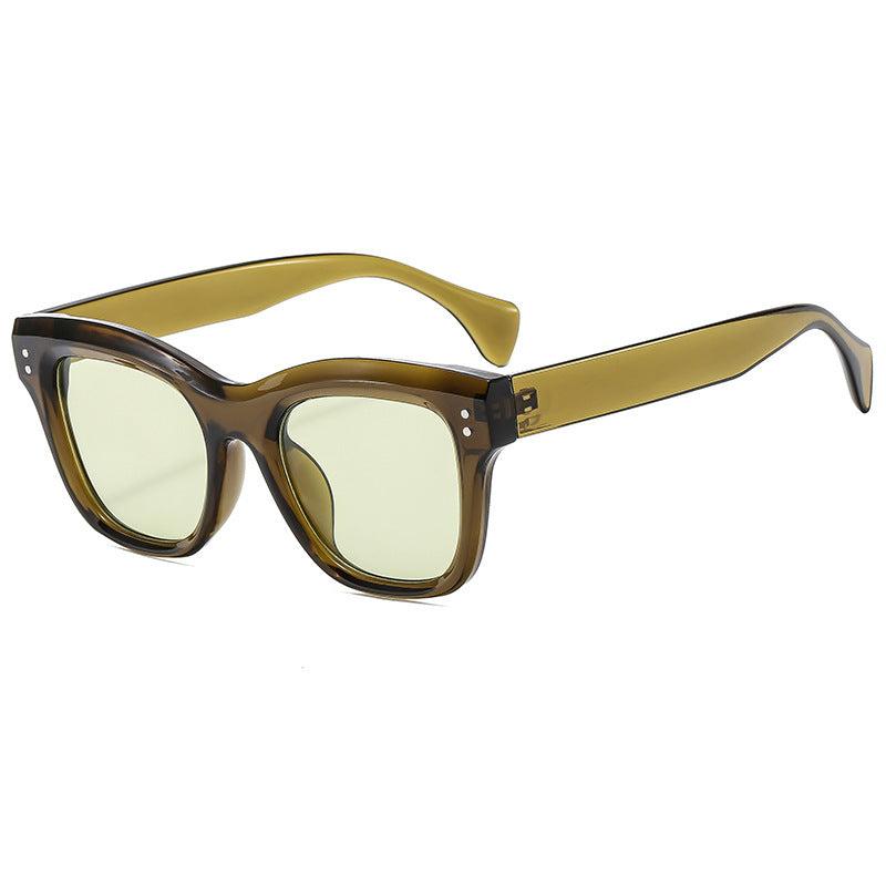 Women's oversized sunglasses with rounded square frame and UV protection Kalsten