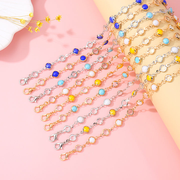 Elegant Beaded Charm Anklet Kalsten