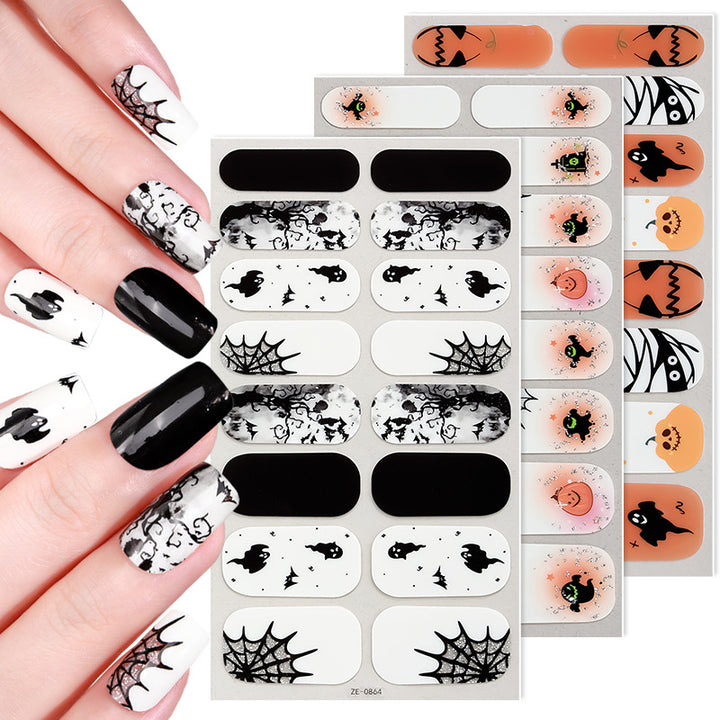 Thematic Halloween Nail Wraps