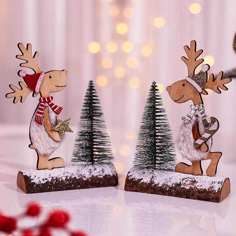 Decorative Wooden Reindeer Figurine Kalsten