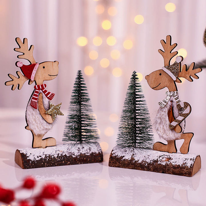 Decorative Wooden Reindeer Figurine Kalsten