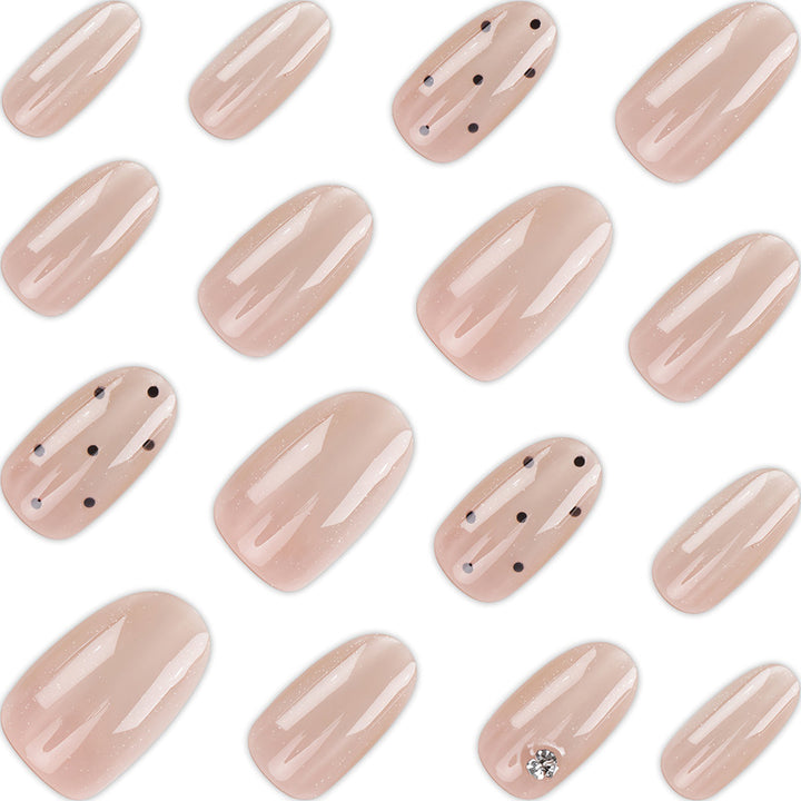 Elegant Glittery Press-On Nails Kalsten