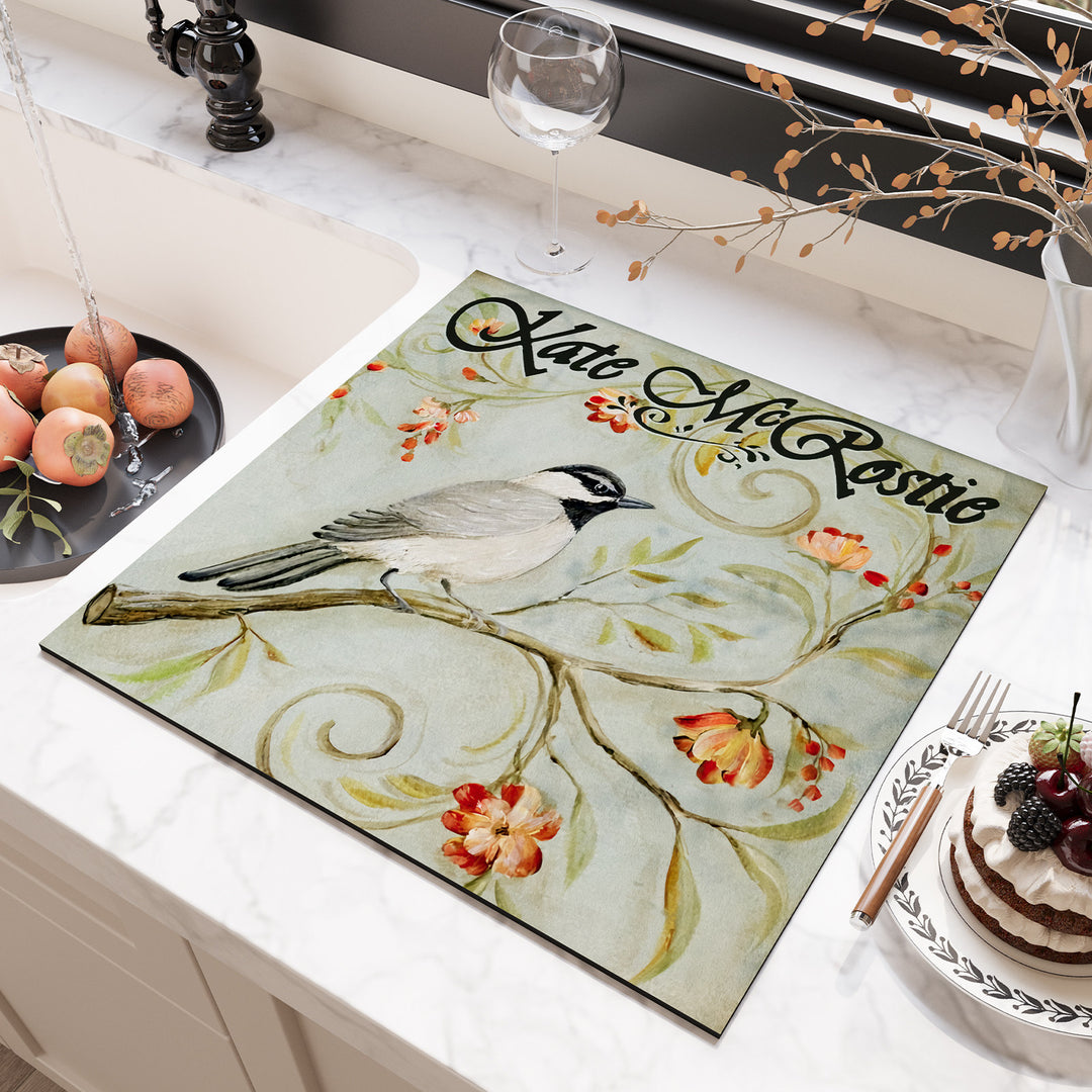 Floral Design Kitchen Surface Protector Kalsten
