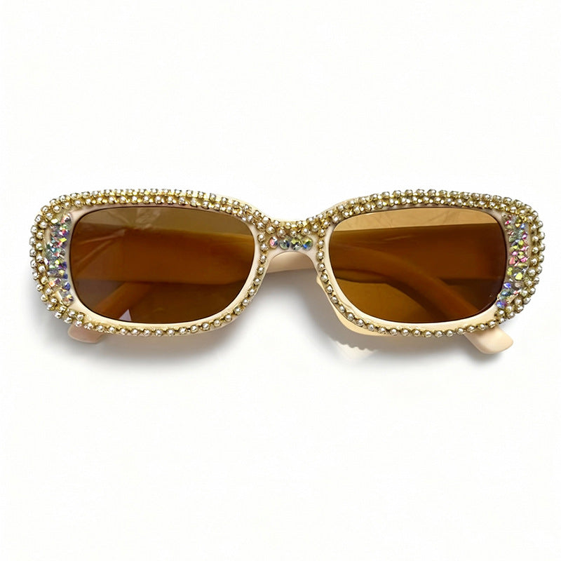 Rhinestone-Embellished Fashion Sunglasses Kalsten