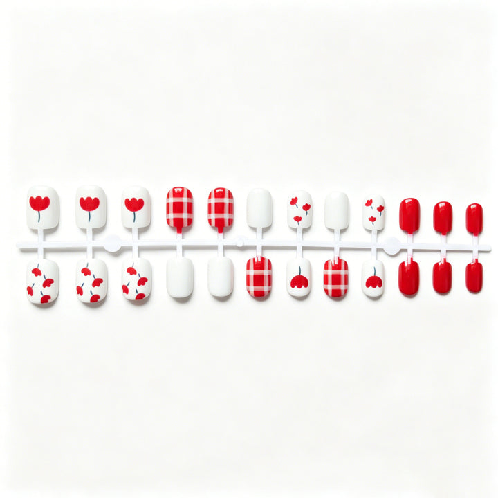 Seasonal Floral Nail Art Design