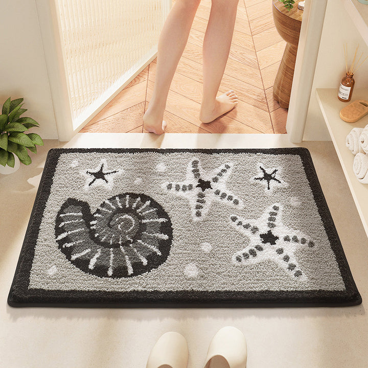 Unisex Coastal-Themed Bath Mat Kalsten