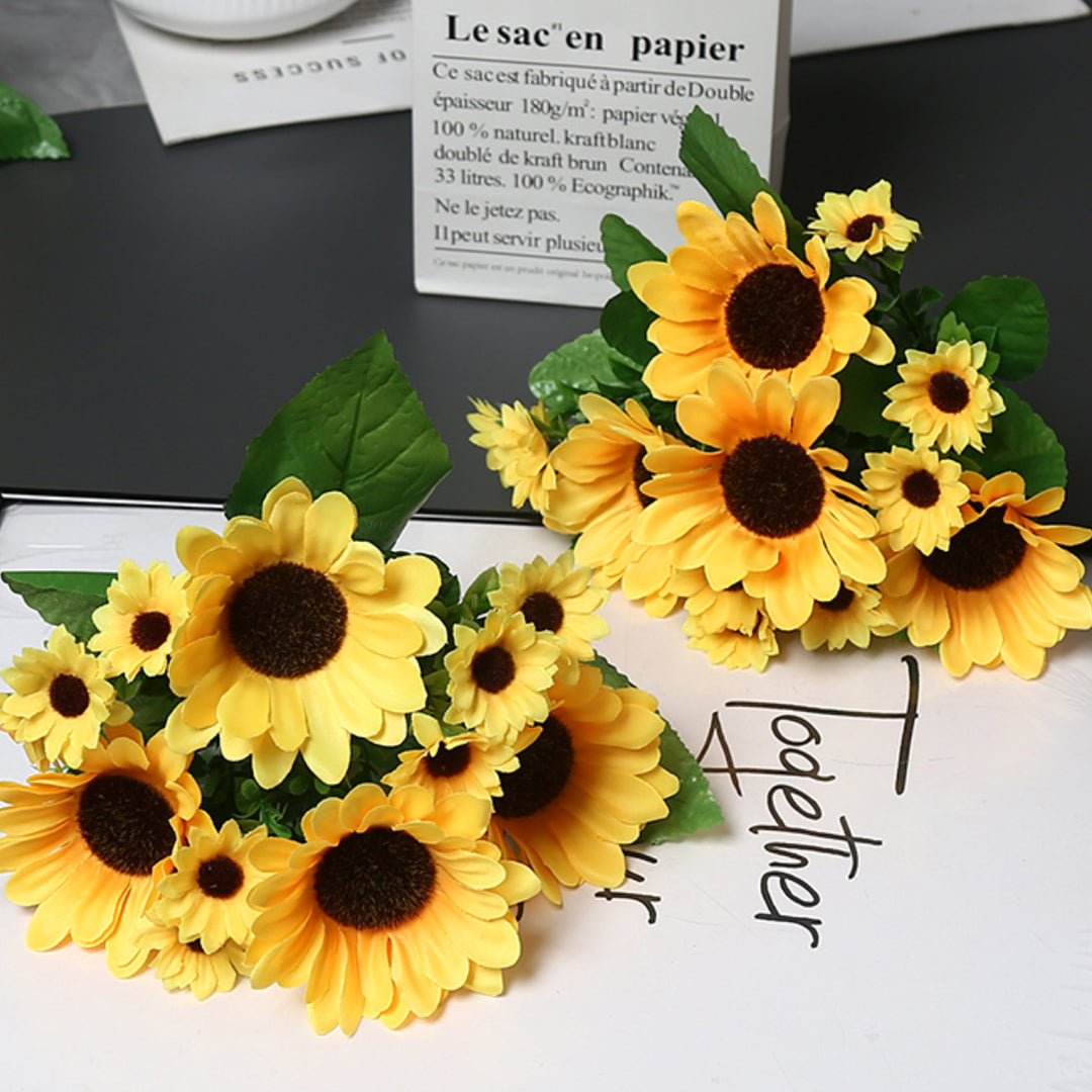 Decorative Sunflower Bouquet for Home Decor Display