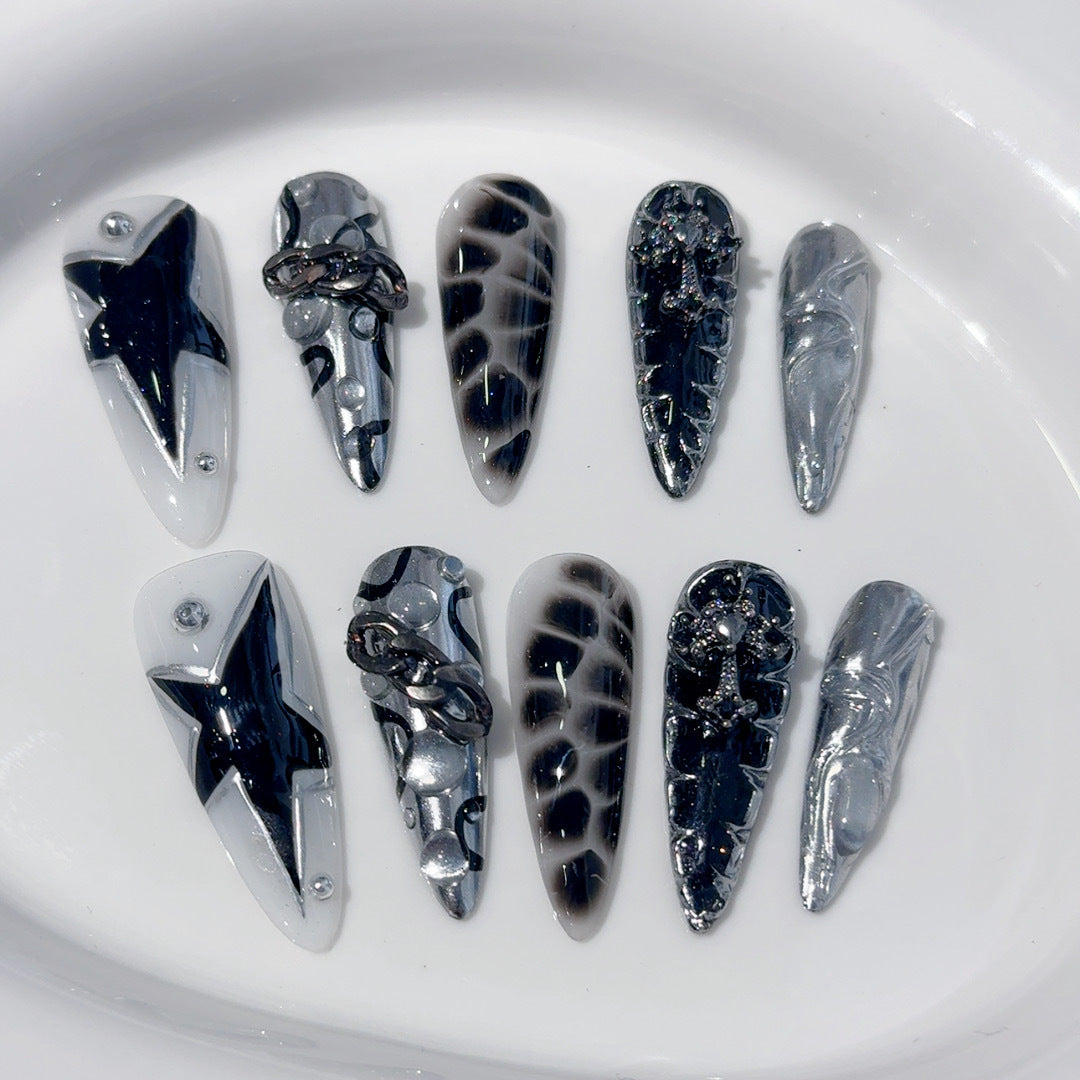 Gothic Themed Press-On Nail Set