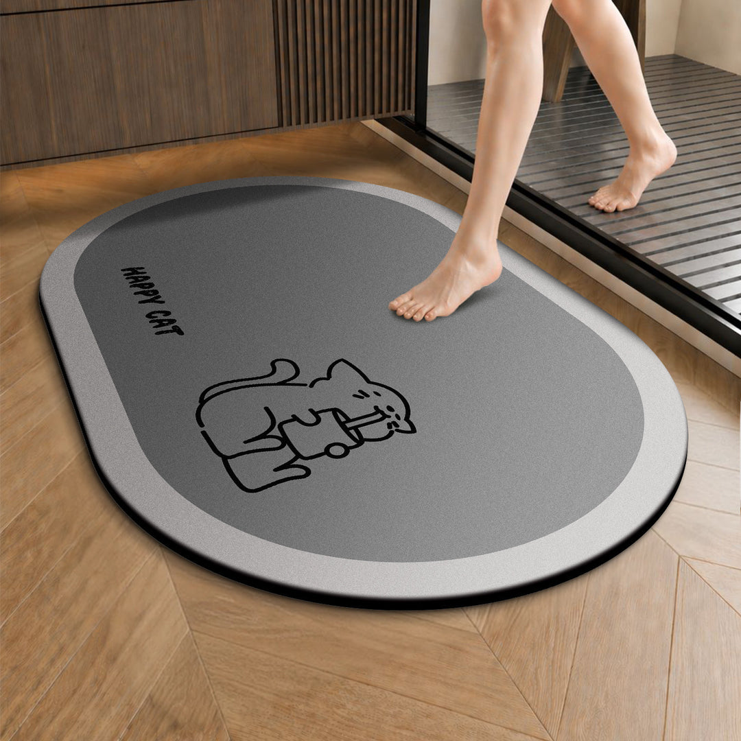 Cartoon-Themed Non-Slip Bath Rug