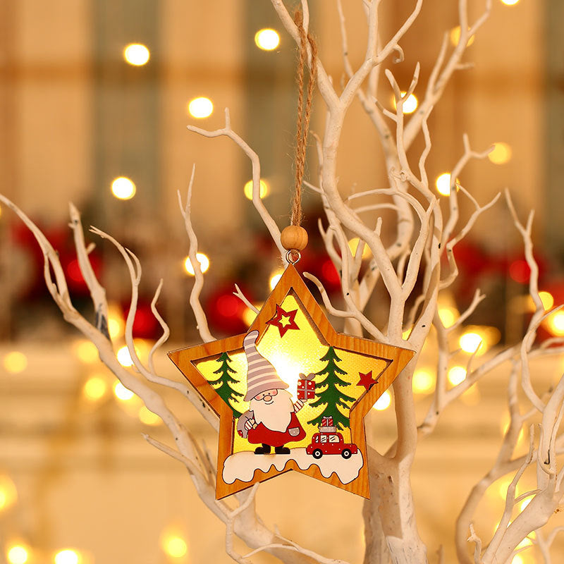 Festive Wooden Christmas Ornament Kalsten