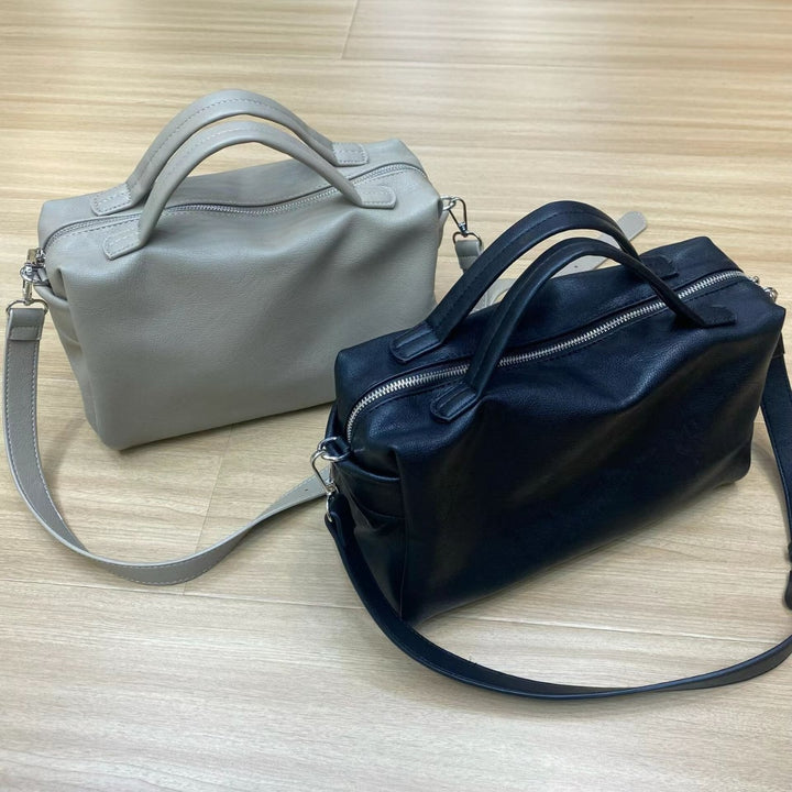 Premium Leather Handheld Satchel