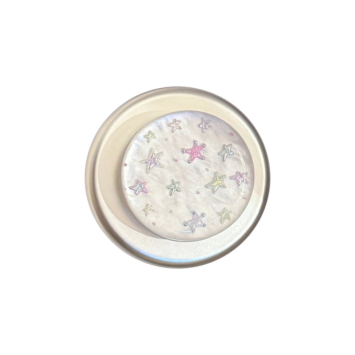 Shiny cosmetic mirror with star motif Kalsten