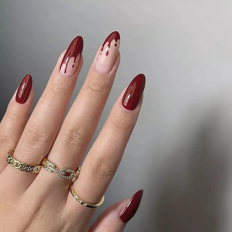 Artful Nail Tips with Drop Design Kalsten