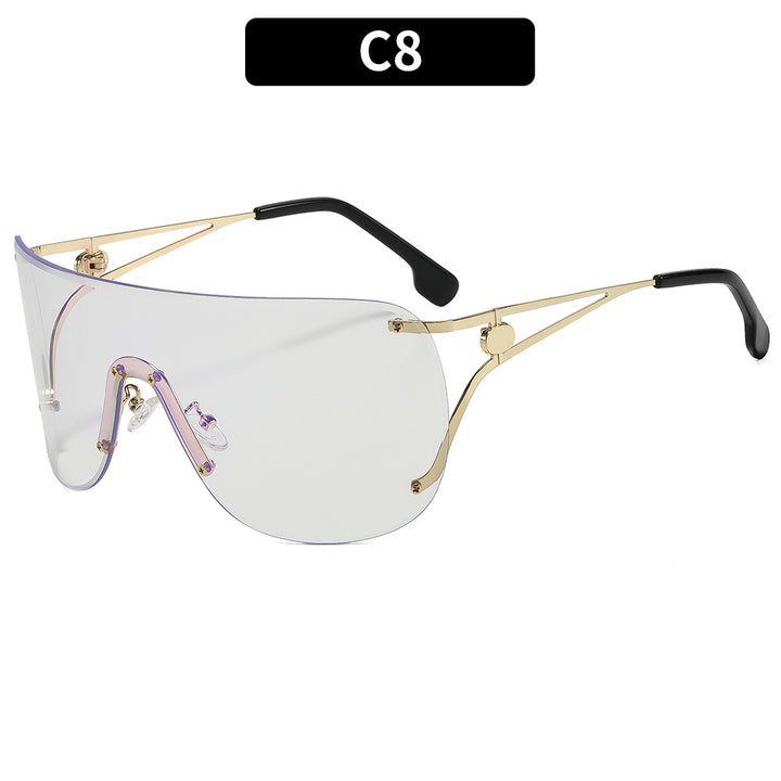 Oversized Futuristic Shield Sunglasses