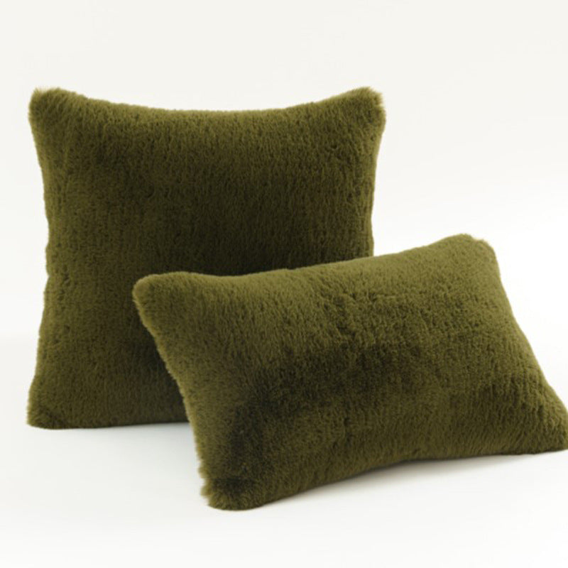 Plush Texture Decorative Pillow