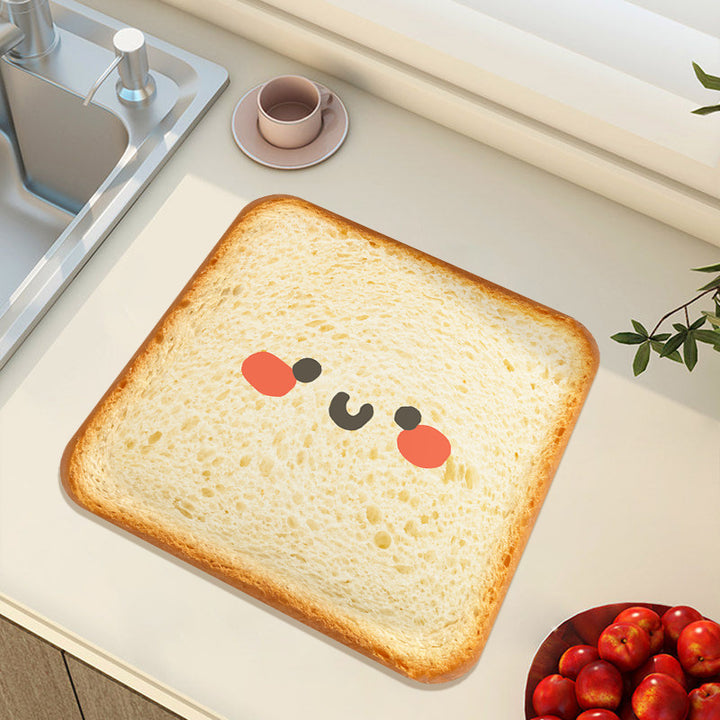 Cute Cartoon-Themed Kitchen Mat