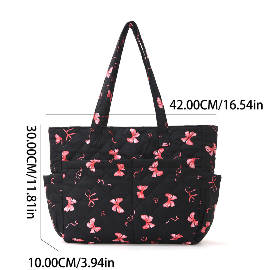 Practical cotton bag with cute bear motif Kalsten