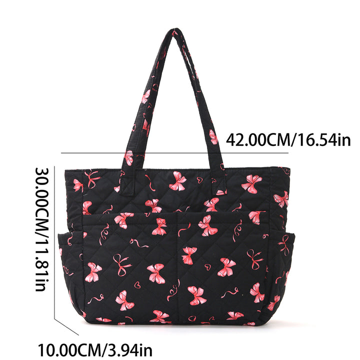 Practical cotton bag with cute bear motif Kalsten