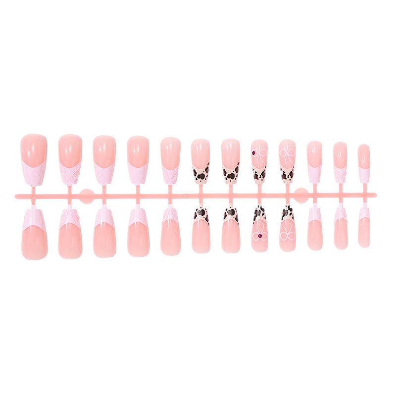 Artificial Nail Set with Cute Panda Design and Gloss Finish Kalsten