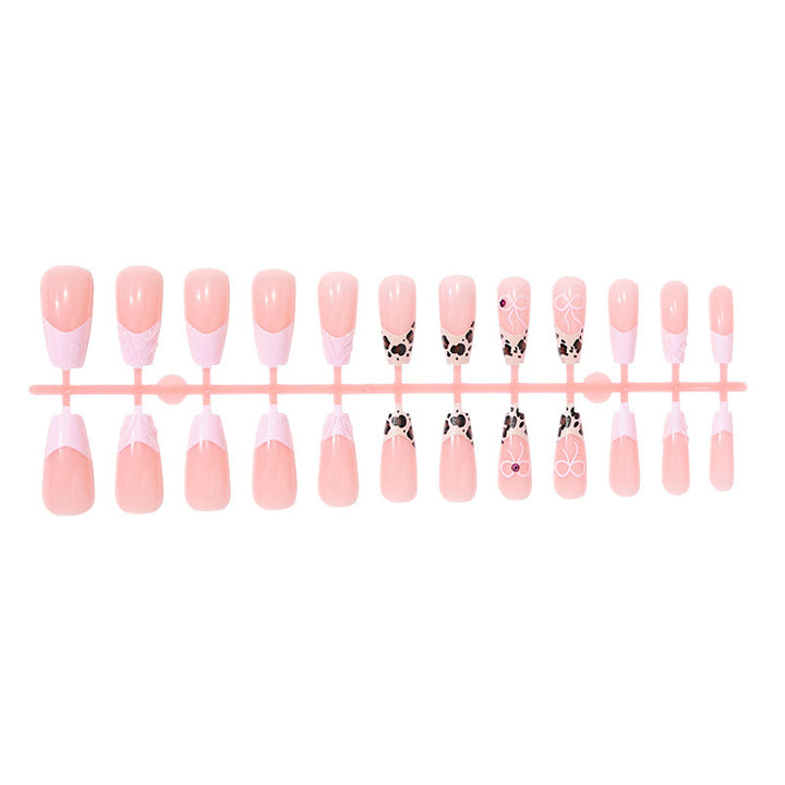 Artificial Nail Set with Cute Panda Design and Gloss Finish Kalsten