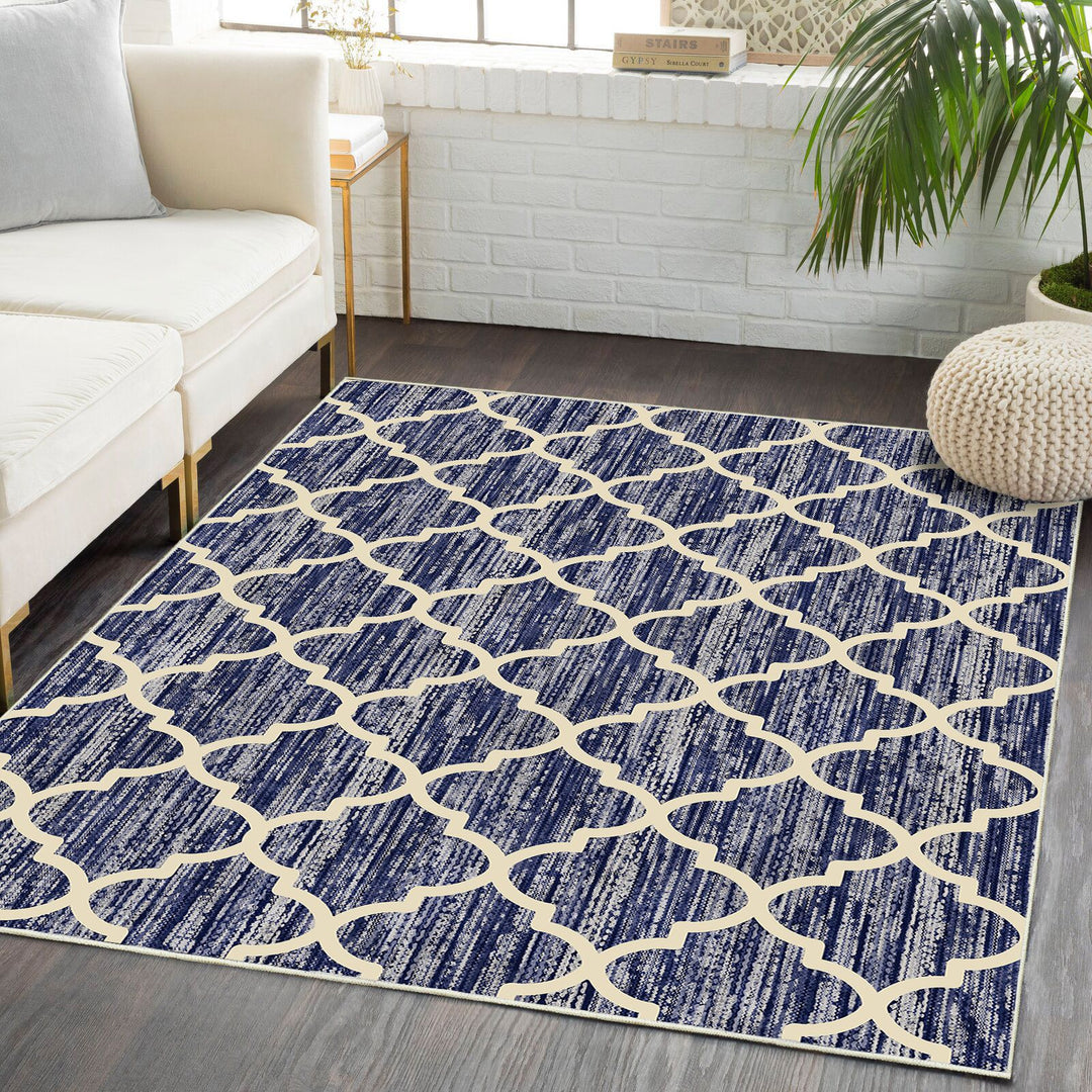 Geometric Pattern Area Rug Kalsten