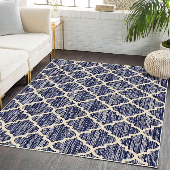 Geometric Pattern Area Rug Kalsten