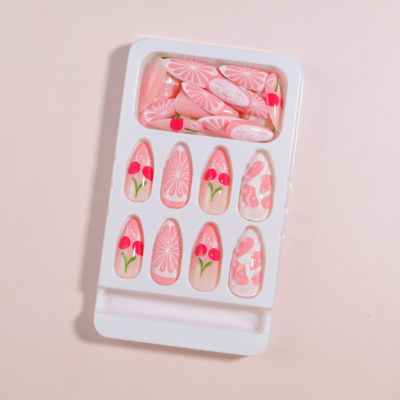 Premium Press-On Nail Set with Decorative Accents Kalsten