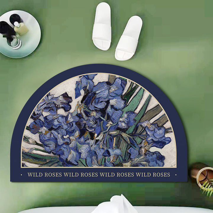 Floral Design Shower Mat Kalsten
