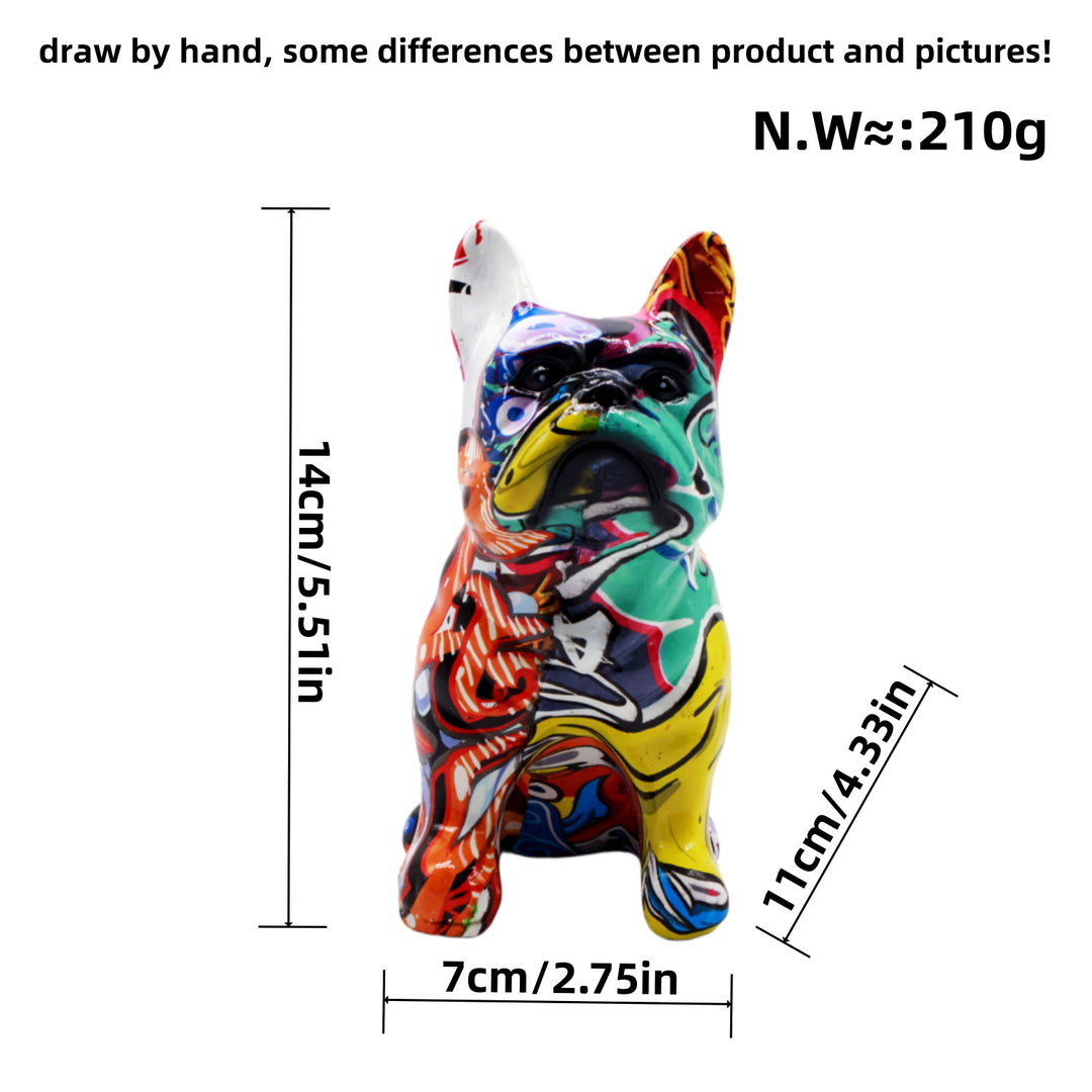 Artistically designed bulldog figure Kalsten