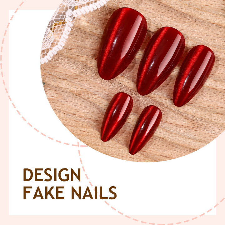 Acrylic nail set with glamorous design and flexible shape Kalsten
