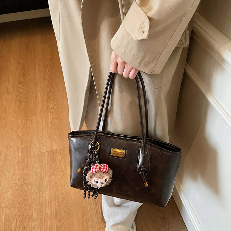 Elegant Structured Leather Tote Kalsten